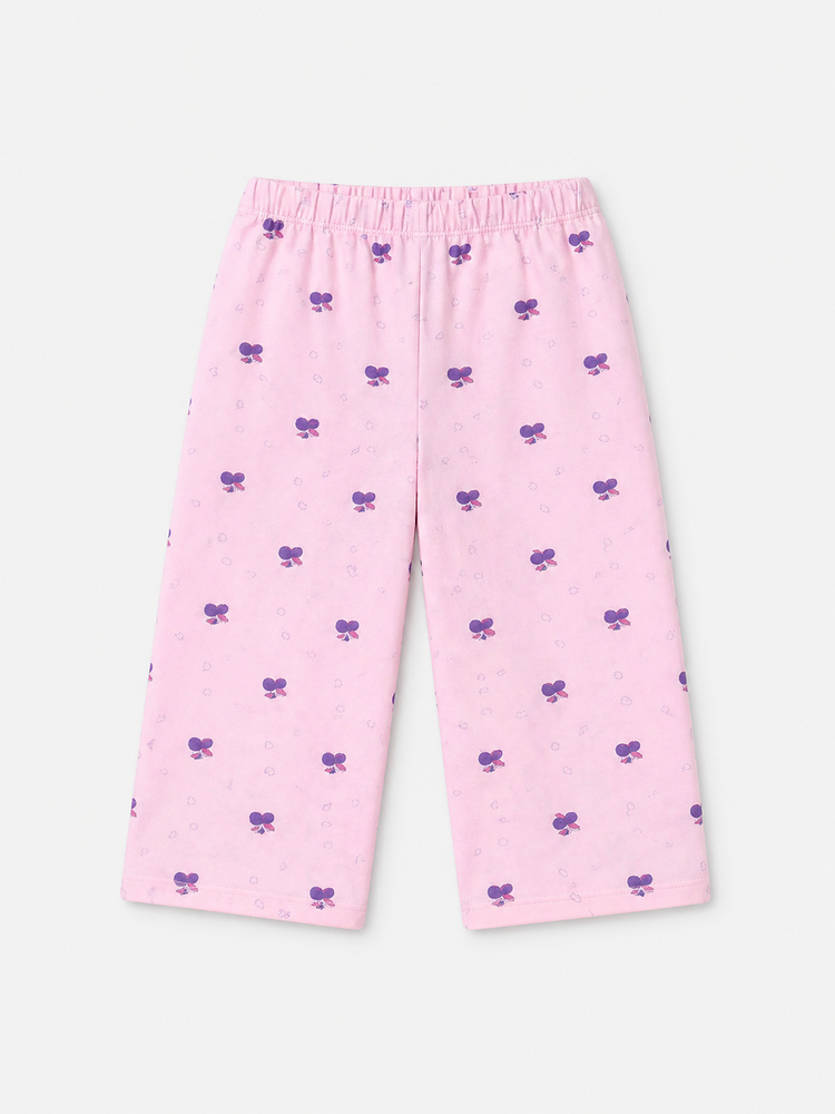 Girl wearing Anaario Pink Petal Night Suit