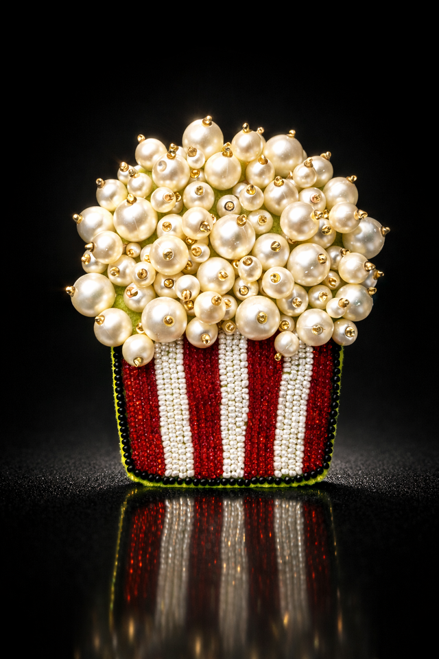 Anaario Popcorn Brooch pin