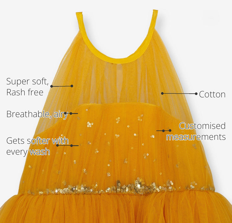 The Marigold Sunshine Girls' Gown features