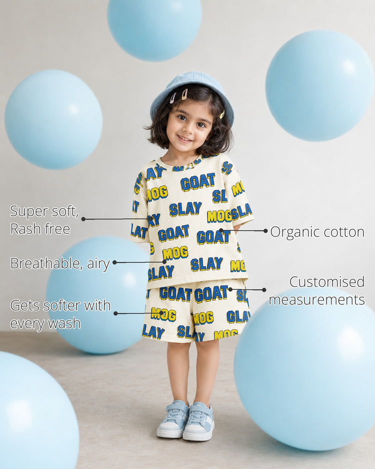 The Twirl-About Girls' Shorts Set features