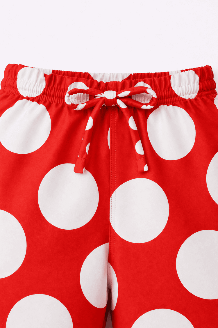 Boy wearing Anaario Red Pop Pocket Shirt Set