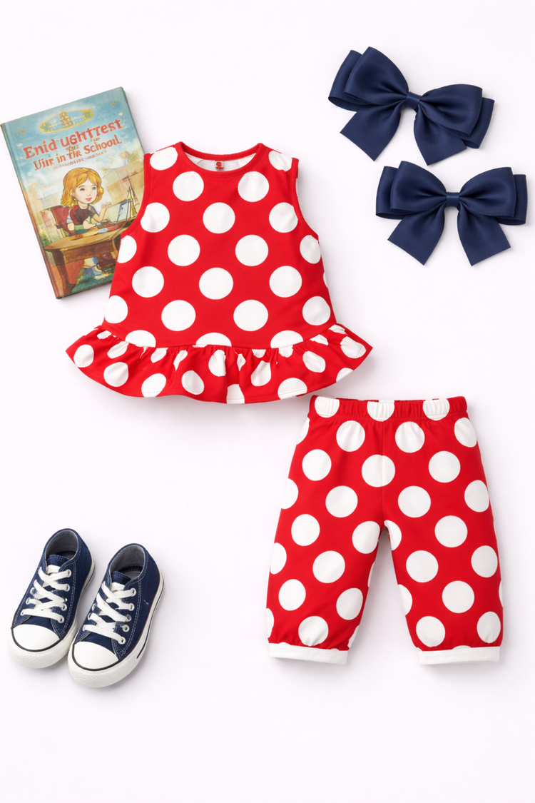 The Cherry Pop Peplum Co-ord Set