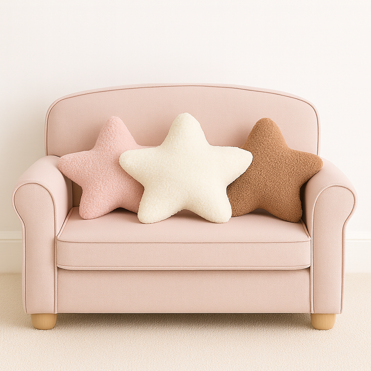 Anaario star-shaped fleece cushion for kids