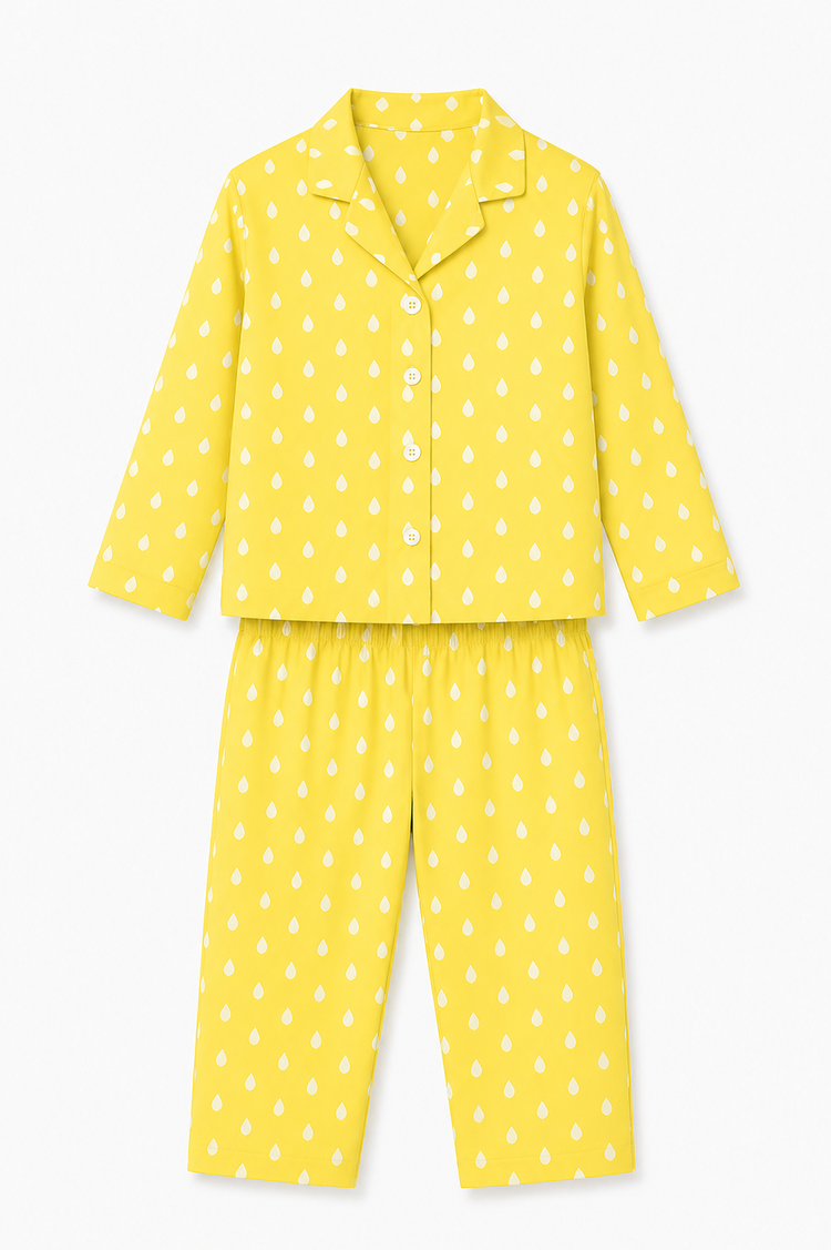 Boy wearing Anaario Sunny Dots Night Suit