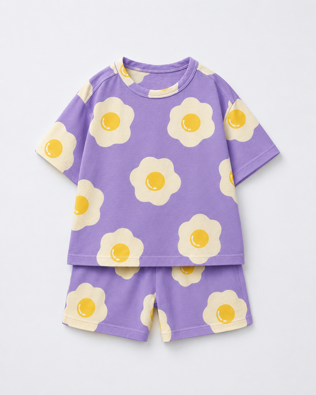 Boy wearing Anaario Sunny Side Up Co-ord Set