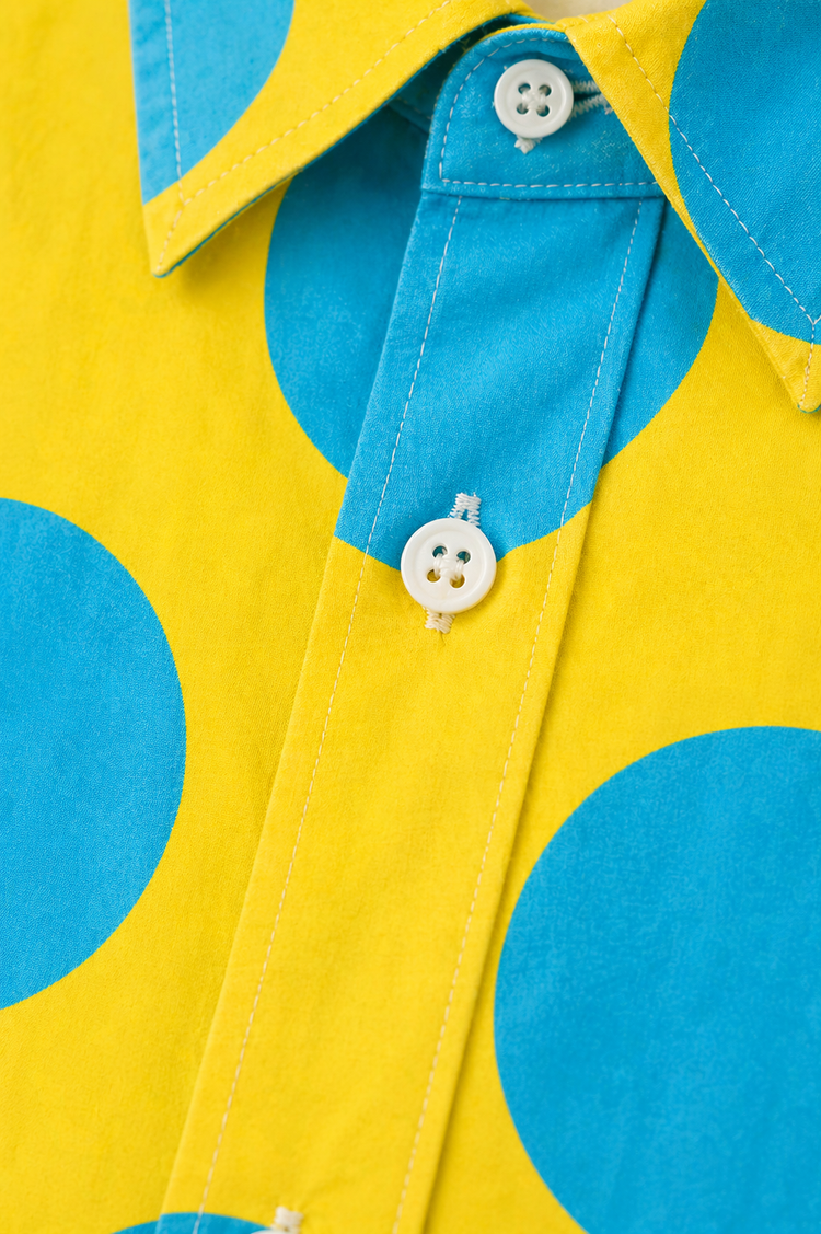 Boy wearing Anaario Sunshine Dot Oversized Shirt