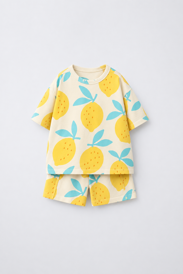 Girl wearing Anaario Bubble-Pop Shorts Set