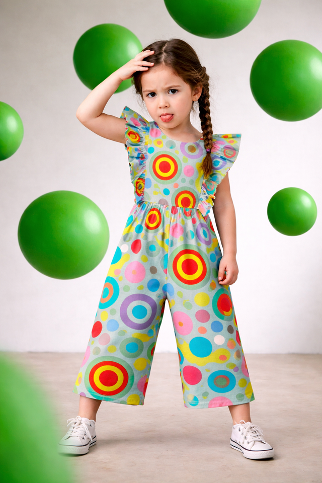 Girl wearing Anaario Bubblegum Jumpsuit