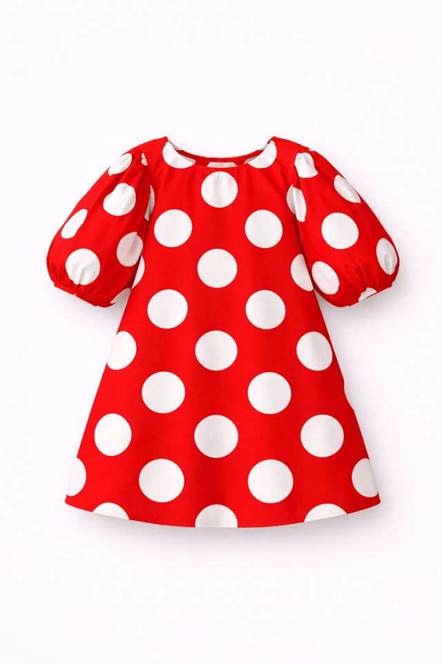 Girl wearing Anaario Candy Apple Dress