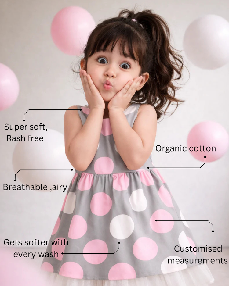 Girl wearing Anaario Pink Sorbet Dress