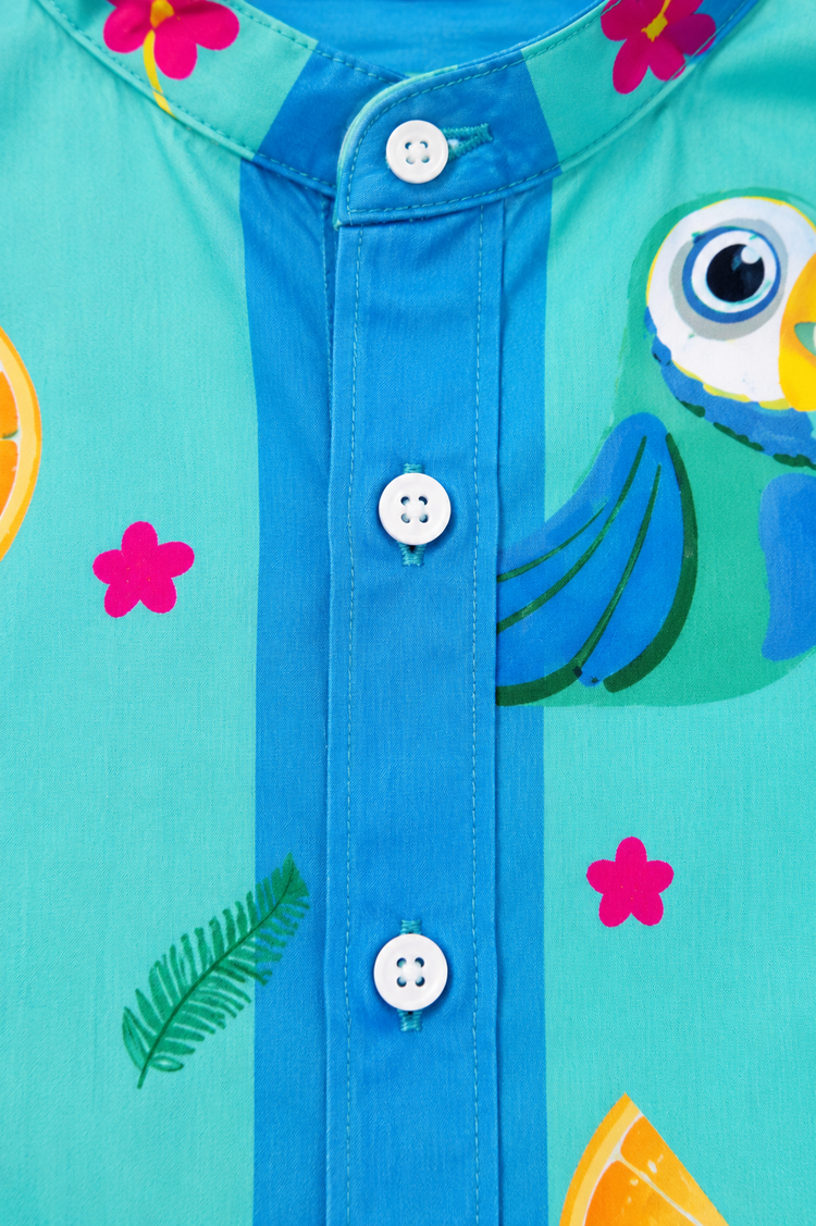 Boy wearing Anaario Toucan Tropic Shirt