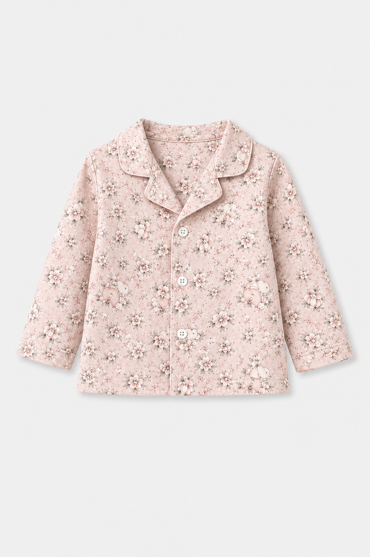 Girl wearing Anaario Vintage Bunny Night Suit