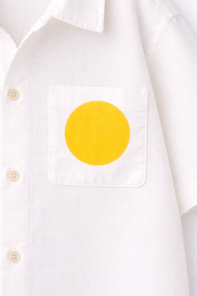 Boy wearing Anaario Yellow Pop Pocket Shirt Set