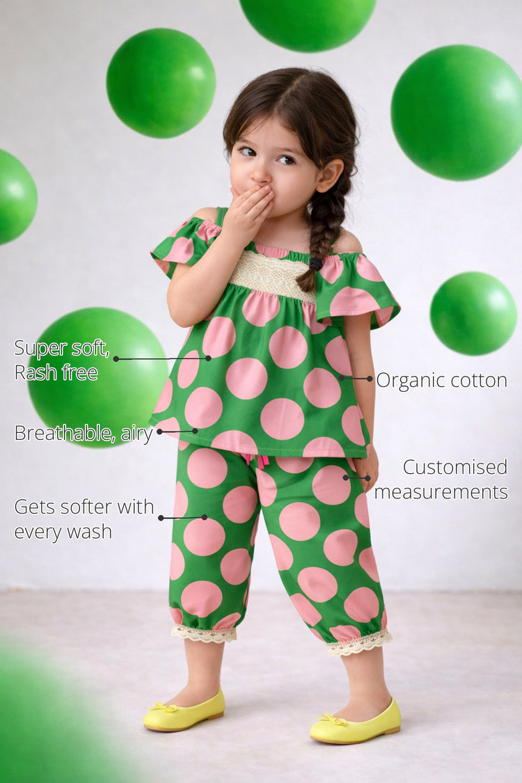 The Meadow Dot Girls' Co-ord Set features