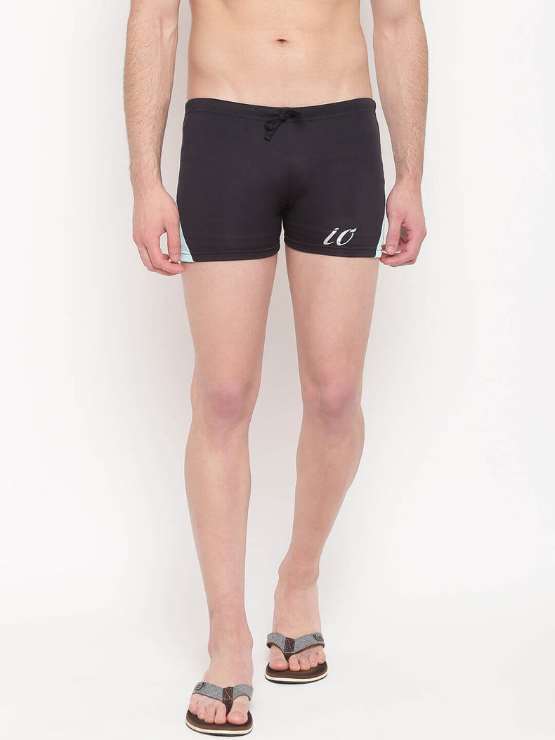 Black-Aqua Aquashorts