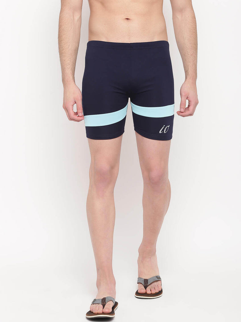 Navy-Aqua Jammers