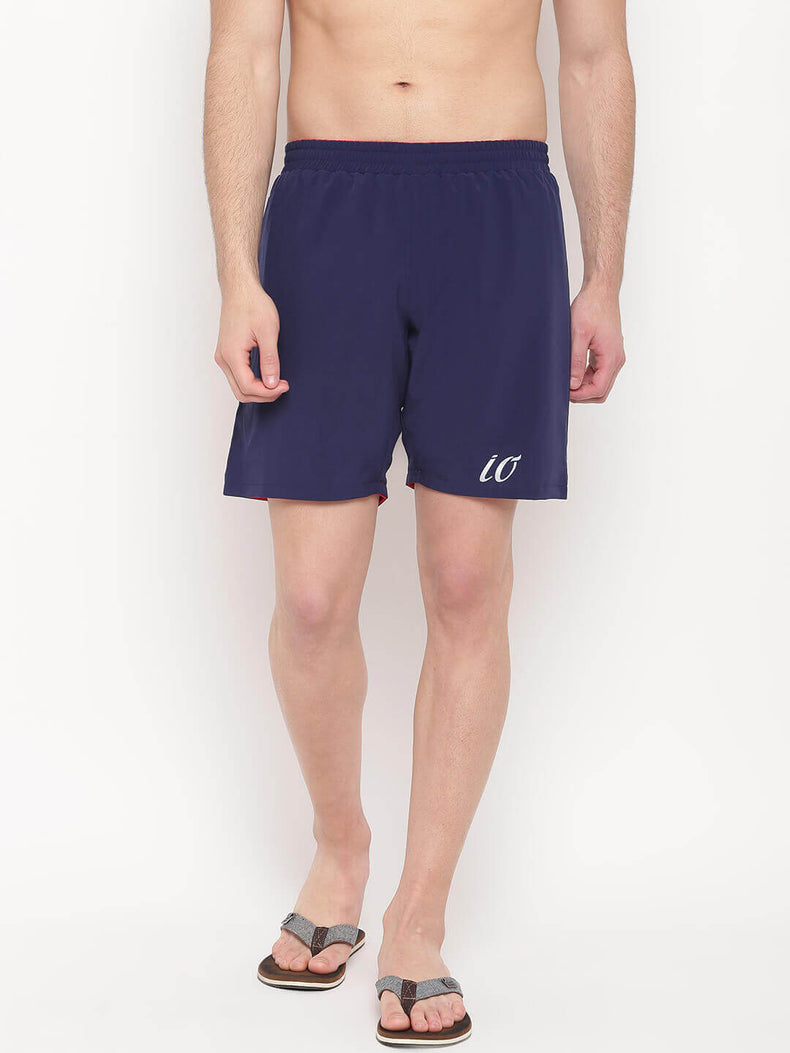 Navy & Red Reversible Shorts