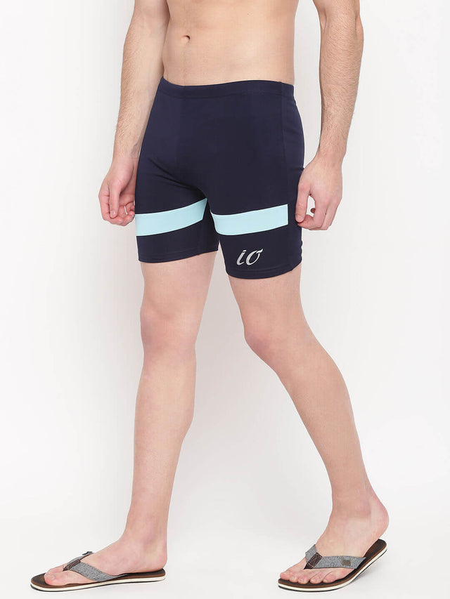 Navy-Aqua Jammers