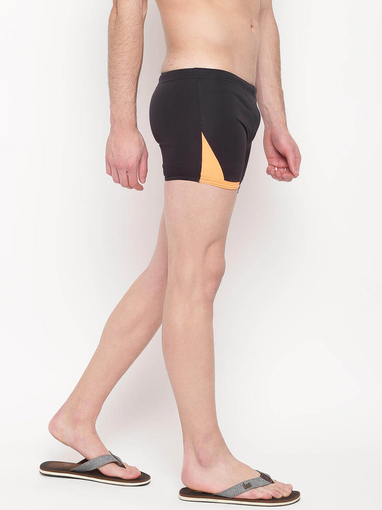 Black-Orange Aqaushorts