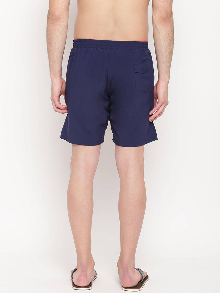 Navy & Red Reversible Shorts