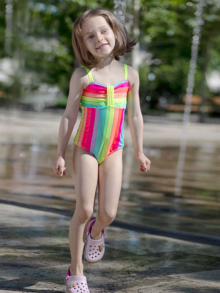 Neon Stripe One Piece