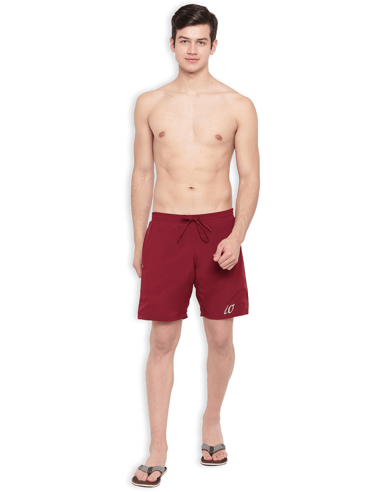 Maroon & Black Reversible Shorts