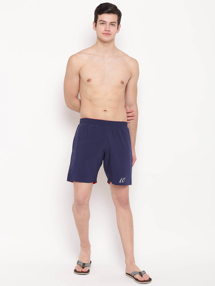 Navy & Red Reversible Shorts