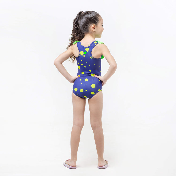 Green and Blue Polka Dots Sunkissed Dream Maillots