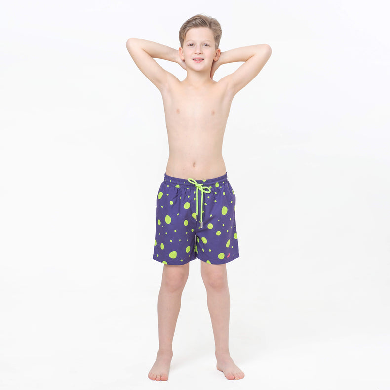 Green and Blue Polka Dots Fun in the Sun Shorts