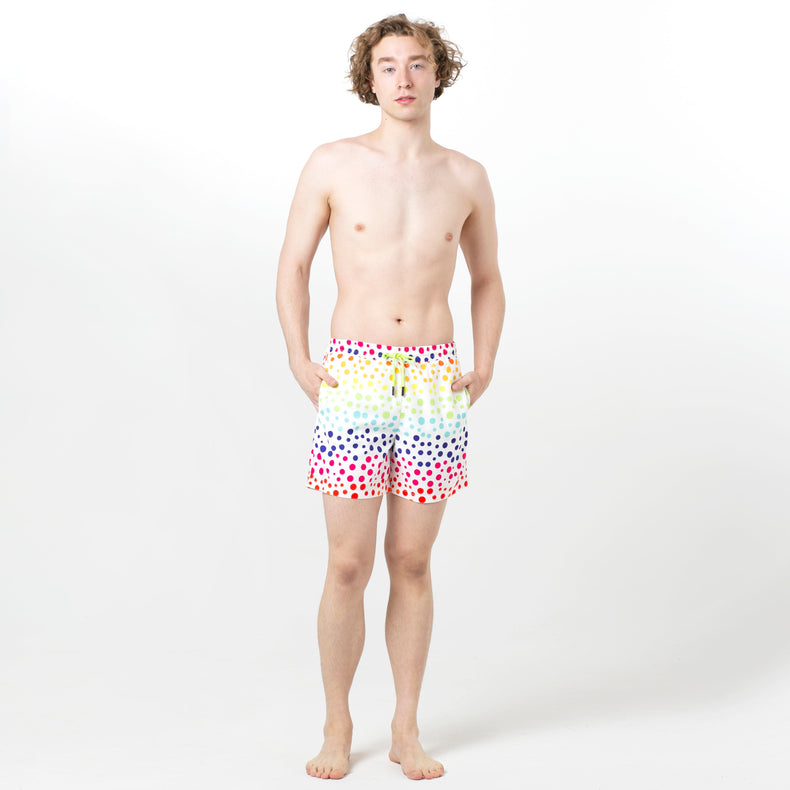 Multicolored Dots Fun in the Sun Shorts
