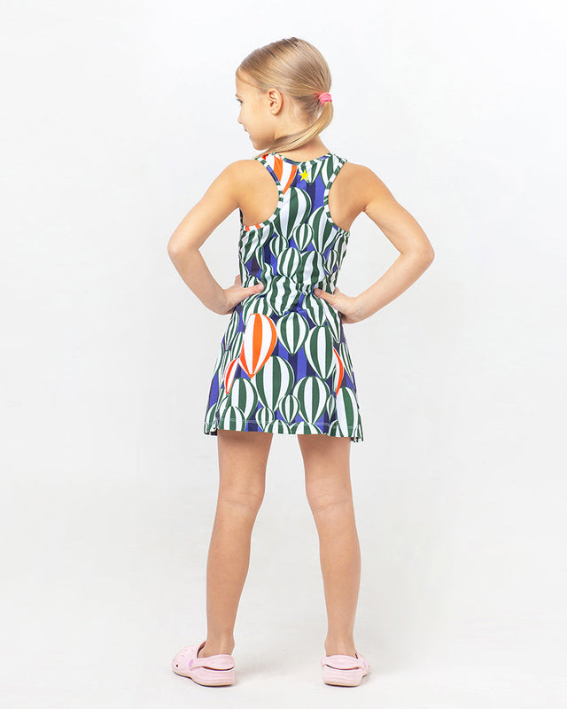 Striped Hot Air Balloons A-Line Dainty Swimsuits