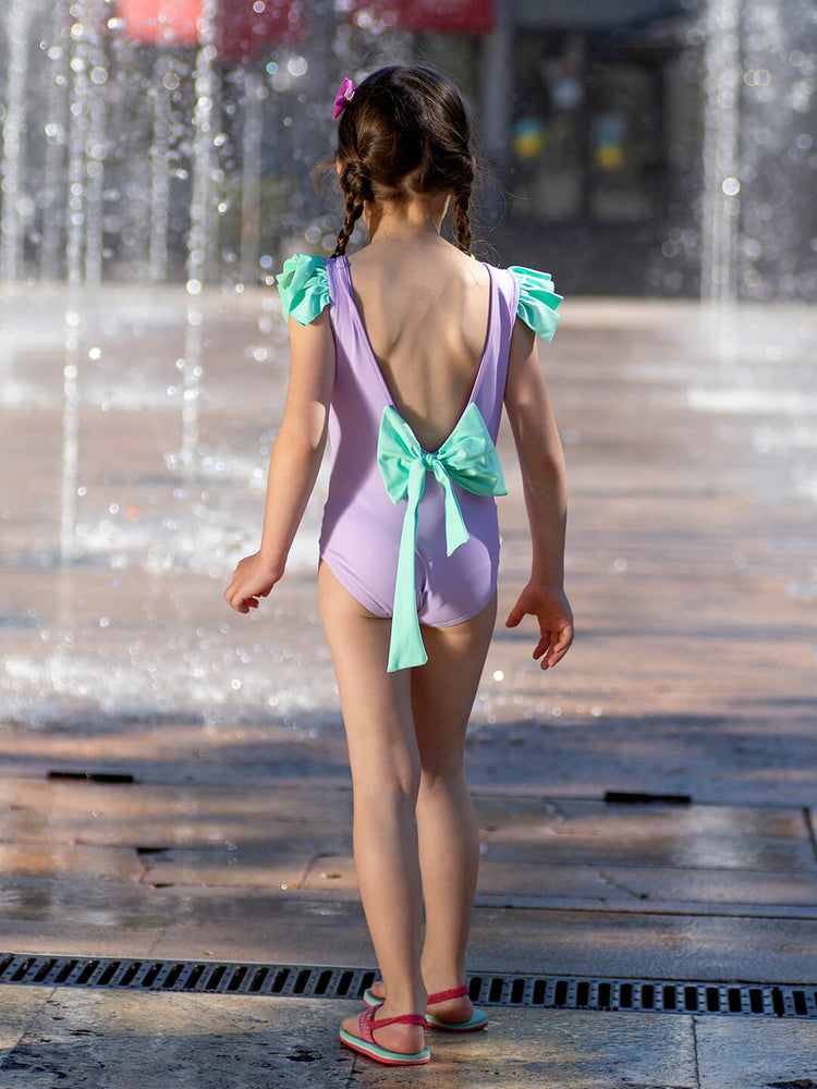 Light Purple Orange One Piece