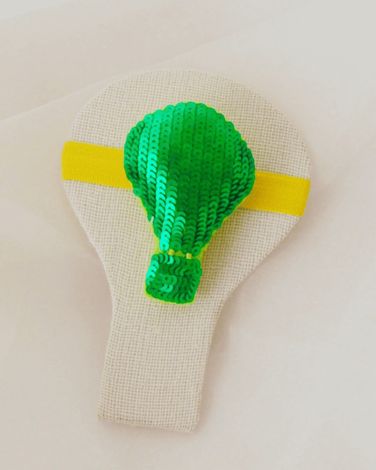 Anaario Parachute Hair Ties, Green hair tie for kids
