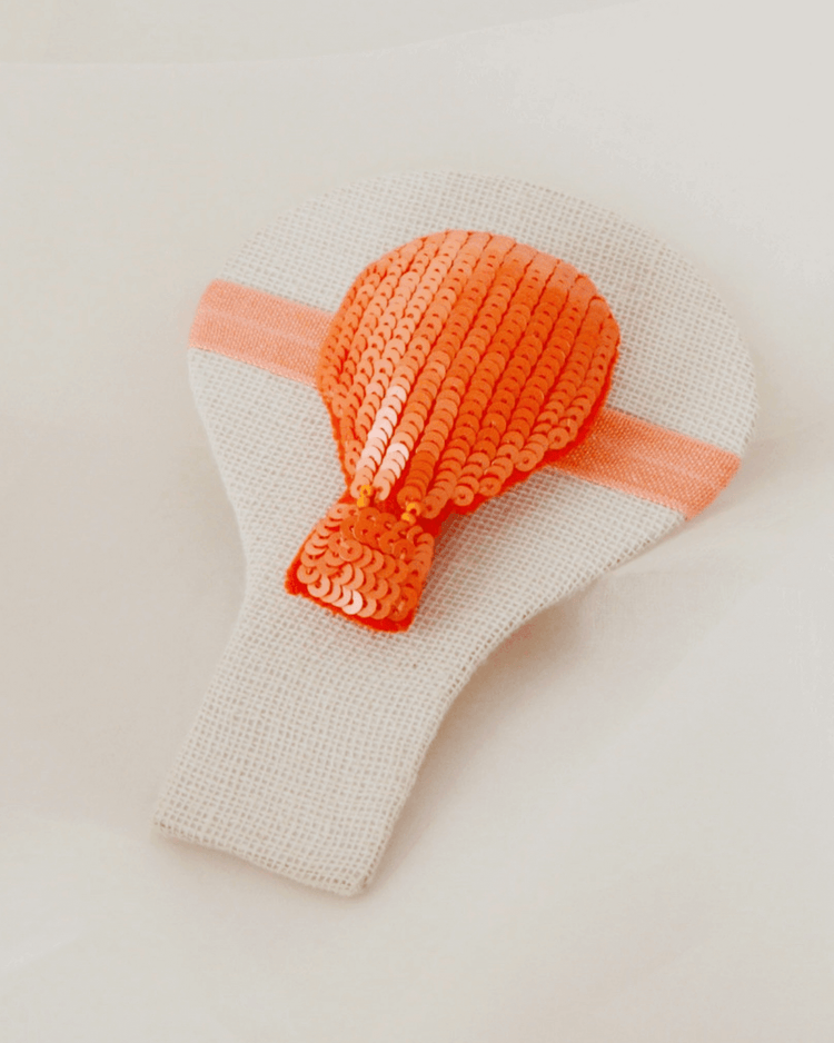 Anaario Parachute Hair Ties, Orange hair tie for kids