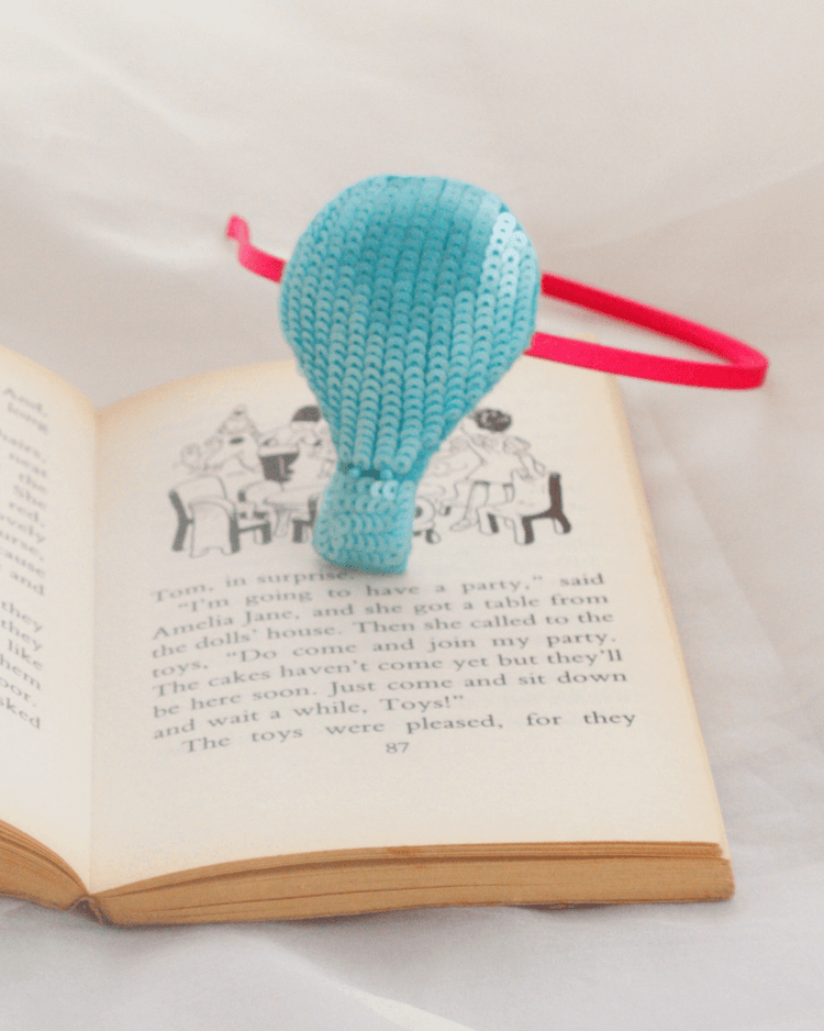 Anaario Parachute Hairband, Light Blue hairband for kids