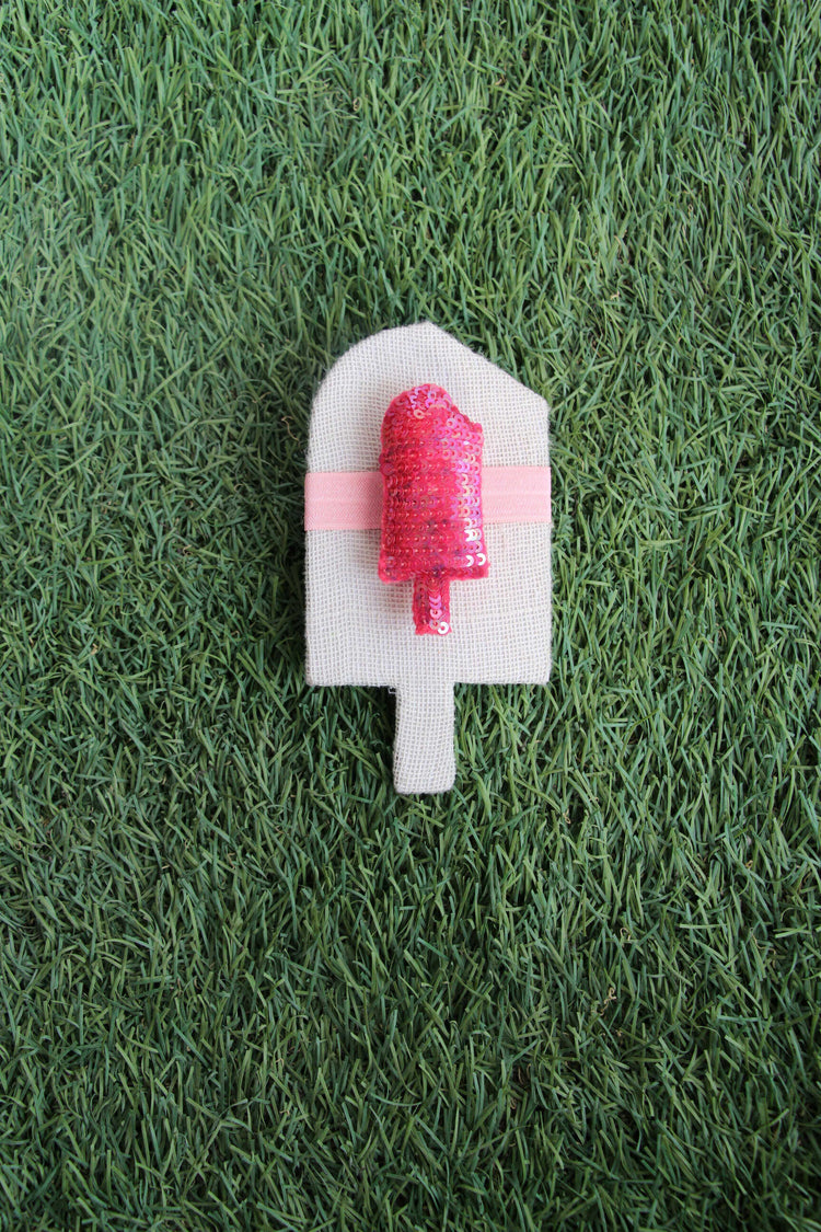 Anaario Popsicle Hair Ties, Pink hair tie for kids