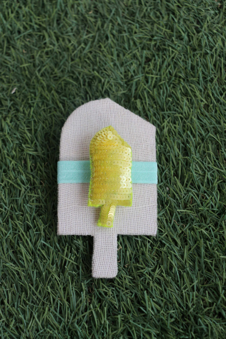 Anaario Popsicle Hair Ties, Yellow hair tie for kids