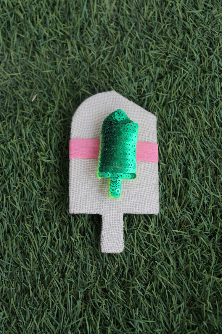 Anaario Popsicle Hair Ties, Green hair tie for kids