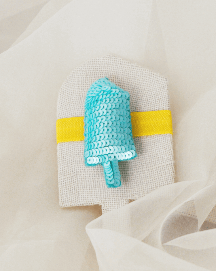 Anaario Popsicle Hair Ties, Light Blue hair tie for kids