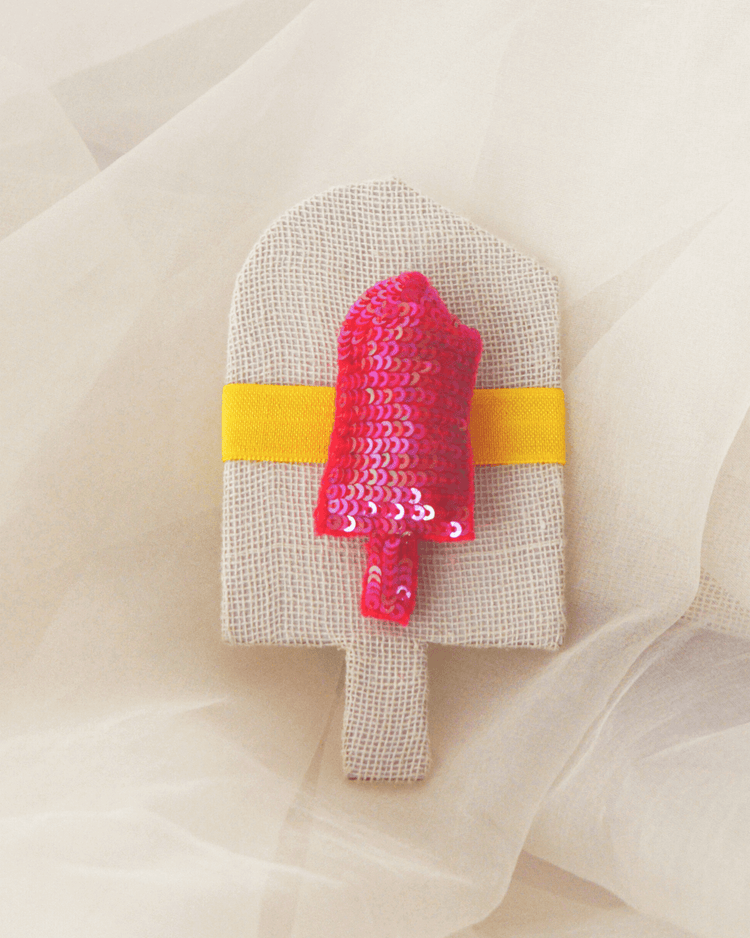 Anaario Popsicle Hair Ties, Pink hair tie for kids