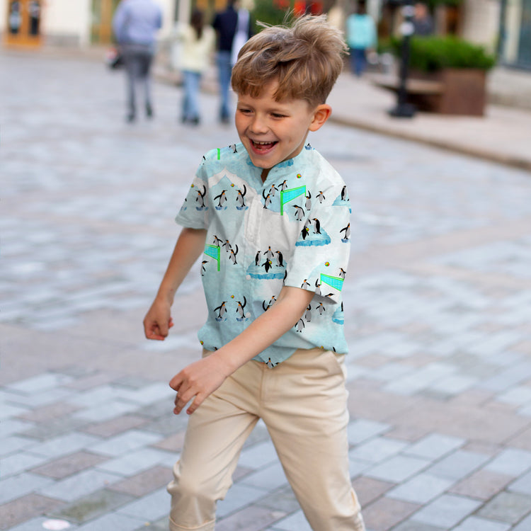 Tropic Classique Co-ord Set (Penguins Playtime)