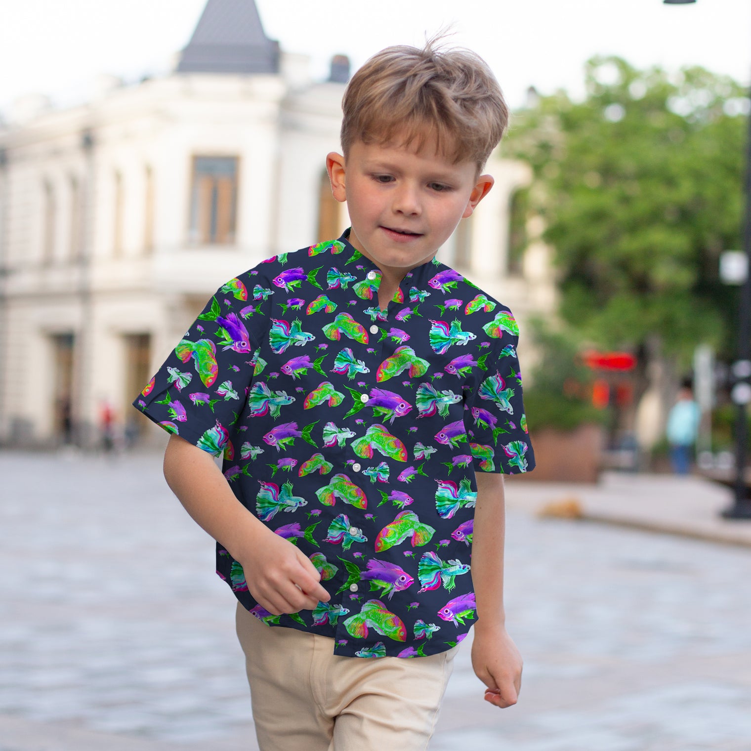 Tropic Classique Shirt (Psychedelic fish)