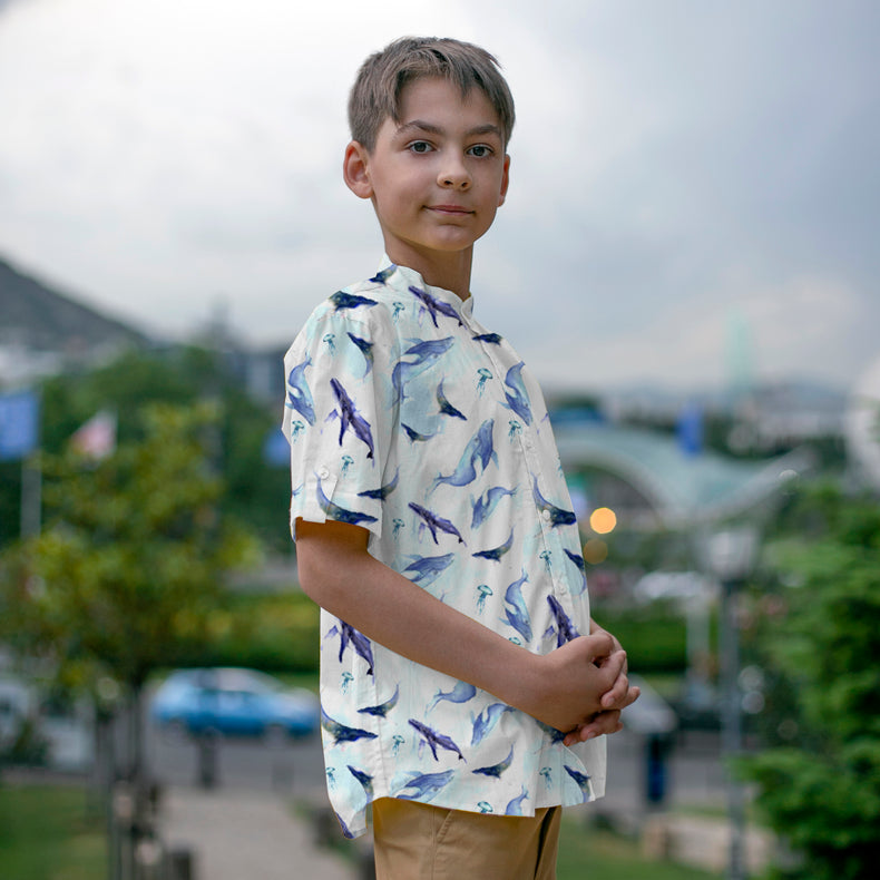 Tropic Classique Shirt (Whales and jellyfish)