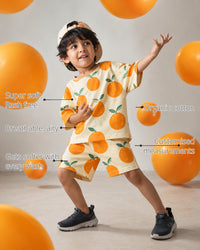 Orange Crush Boys' Co-ord Set features