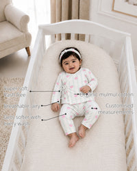 Strawberry Wrap Baby Co-ord Set features