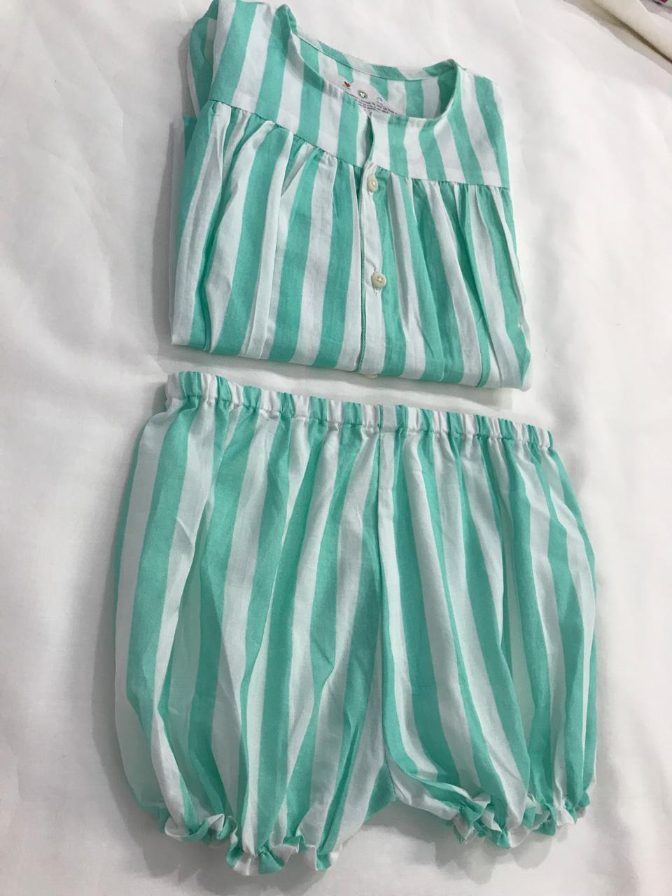 Mint Green stripes Set