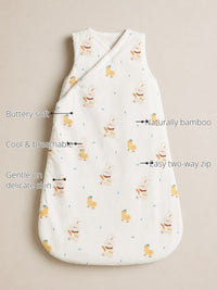 Yellow Duck Bamboo Baby Sleeping Bag features