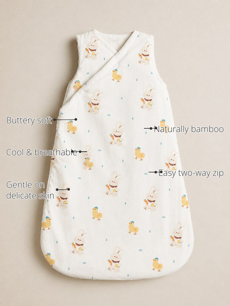 Yellow Duck Bamboo Baby Sleeping Bag features