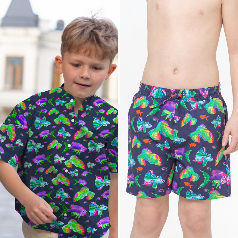 Tropic Classique Co-ord Set (Psychedelic Fish)