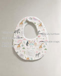 Giraffe Birthday Party Bamboo Baby Bib features